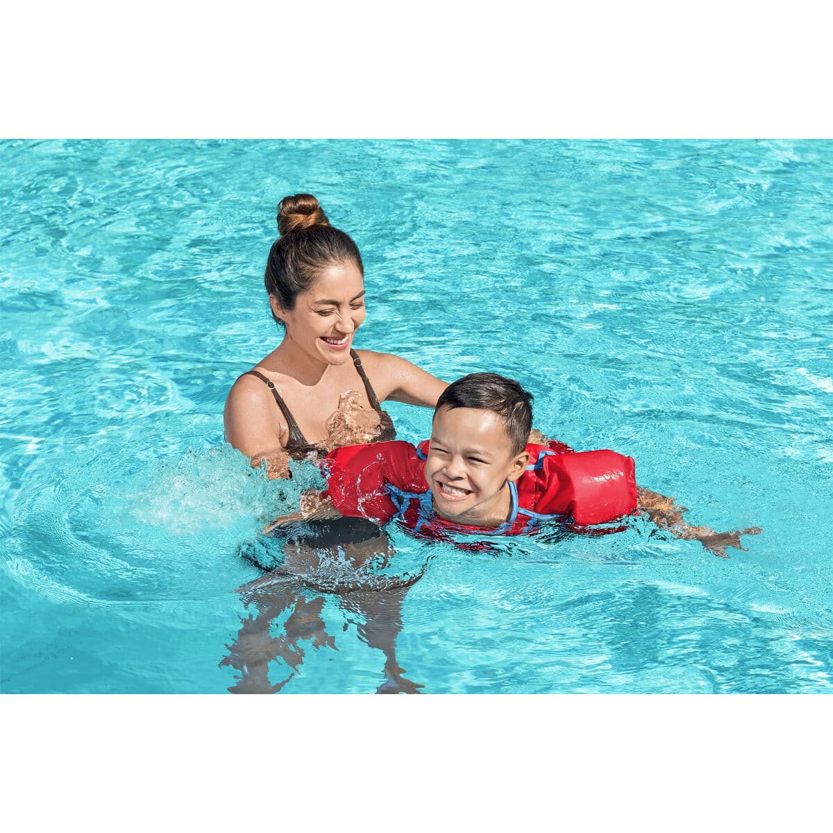 Simglasögon Bestway Röd M/L 19-30 kg — thumbnail 7