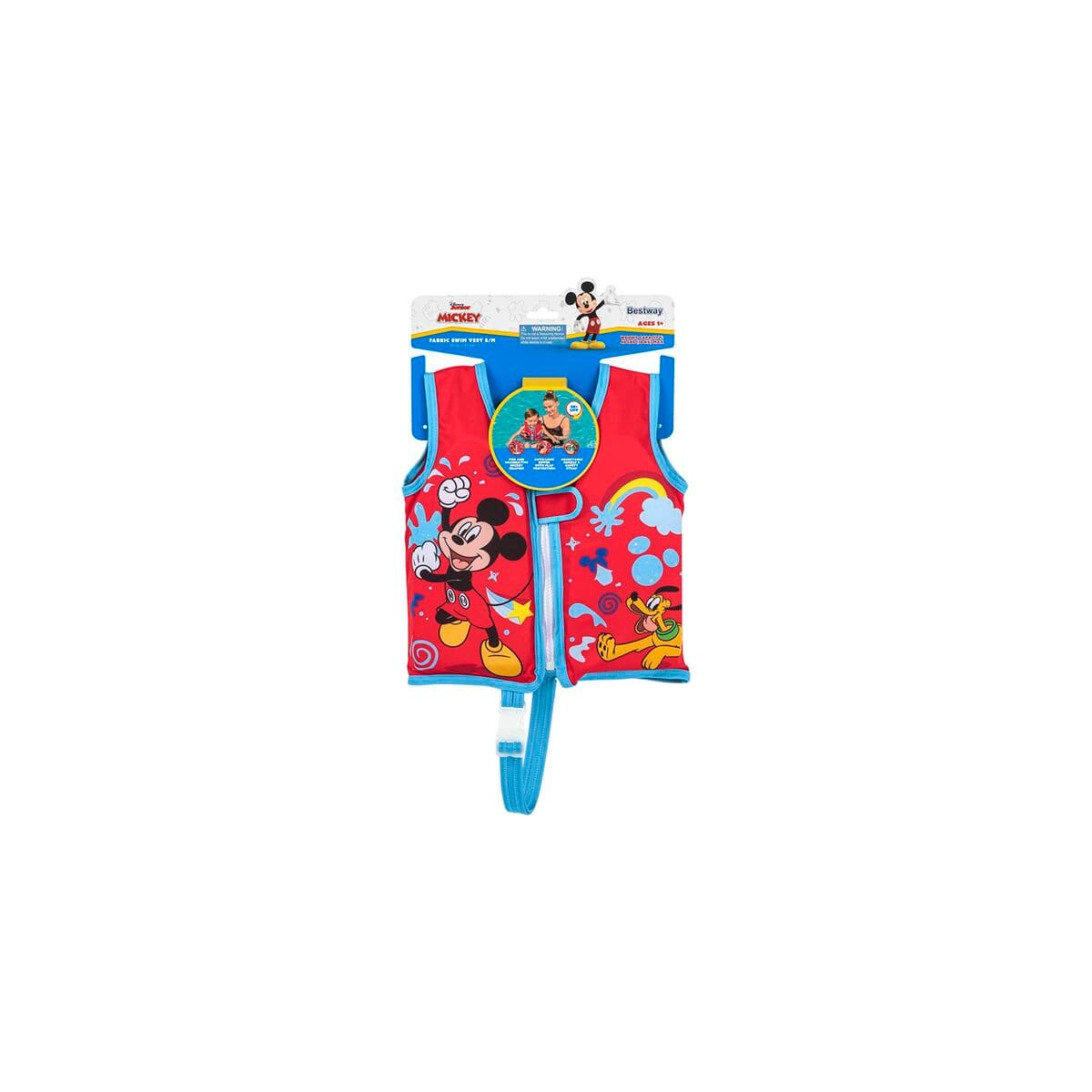 Bestway Flytväst Disney Mickey Mouse UPF 50+ 51 cm +1 till 3 År Pool och Strand 09101 — thumbnail 24