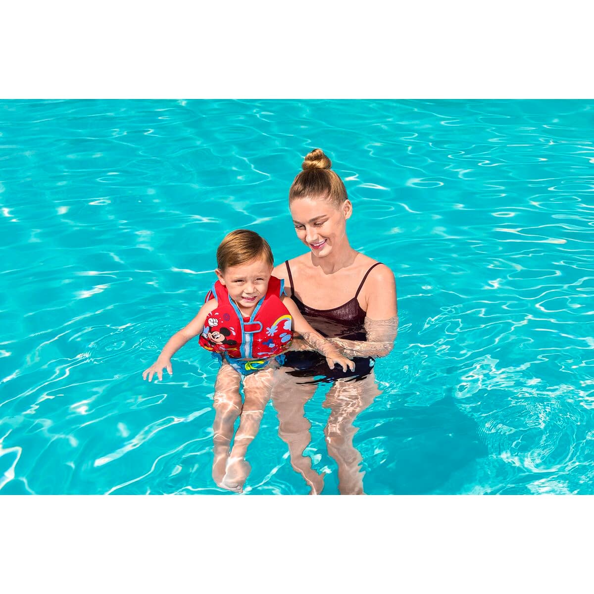 Bestway Flytväst Disney Mickey Mouse UPF 50+ 51 cm +1 till 3 År Pool och Strand 09101 — thumbnail 9