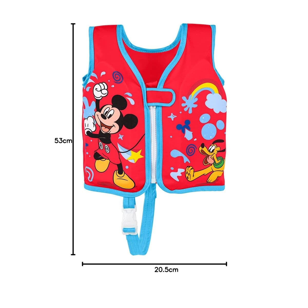 Bestway Flytväst Disney Mickey Mouse UPF 50+ 51 cm +1 till 3 År Pool och Strand 09101 — thumbnail 8