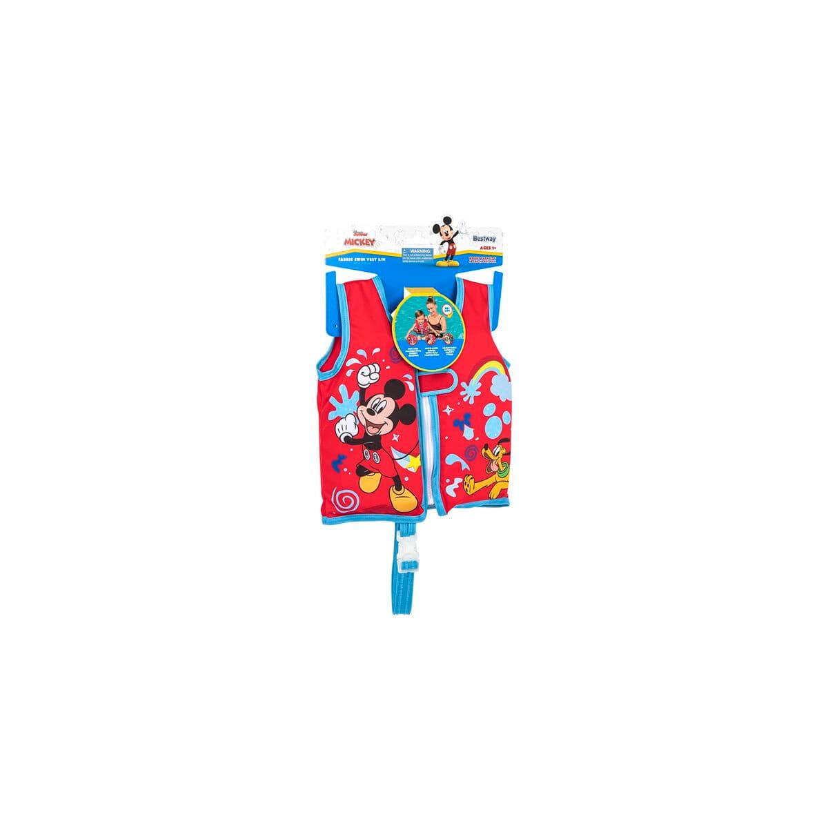 Bestway Flytväst Disney Mickey Mouse UPF 50+ 51 cm +1 till 3 År Pool och Strand 09101 — thumbnail 18